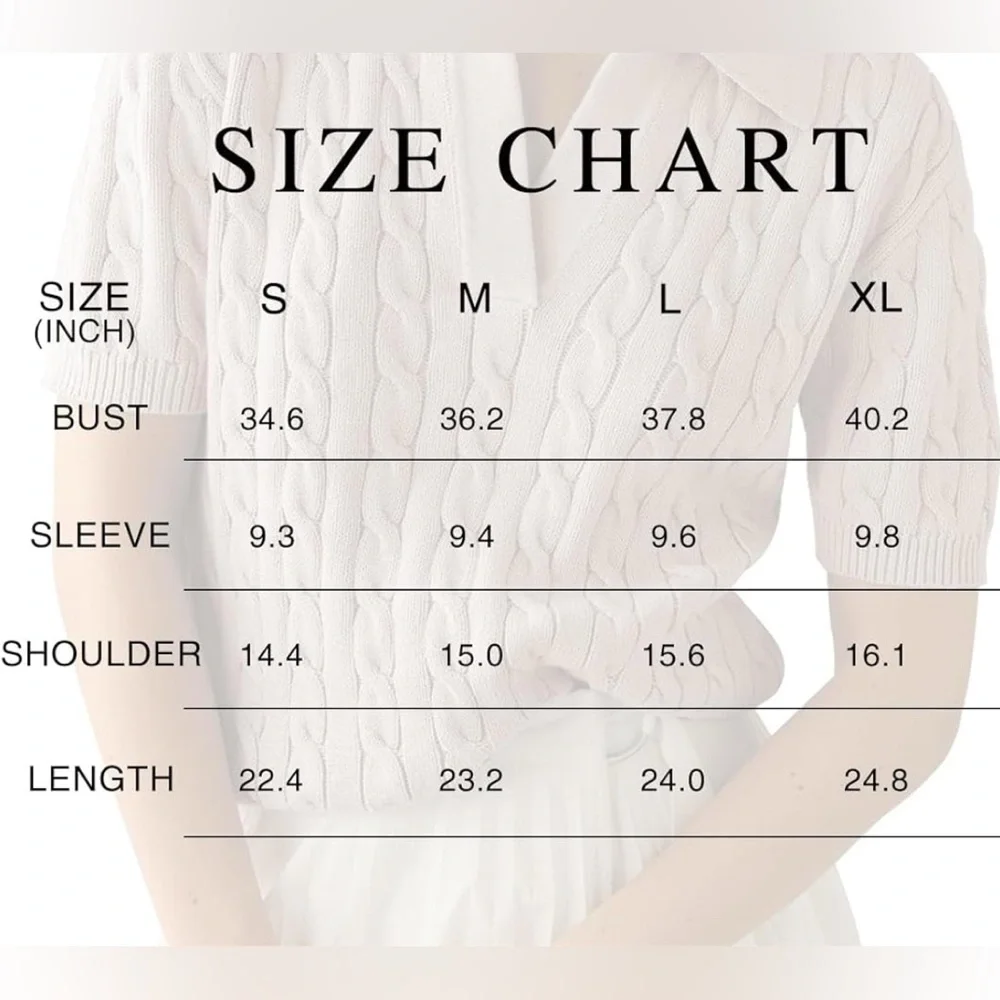IMILY BELA | Elegant White Cable Knit Blouse - Picture 3 of 5